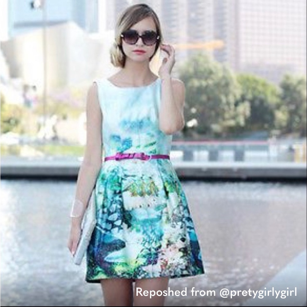 🧜🏻‍♀️NWOT Zara tropical fish dress